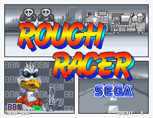 Rough Racer (Japan, Floppy Based, FD1094 317-0058-06b) Title Screen